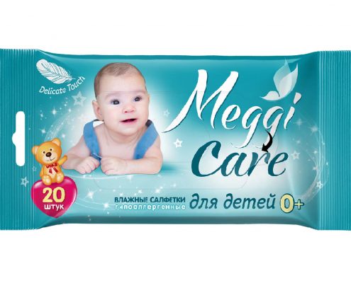 Влажные салфетки для детей MEGGI CARE 20