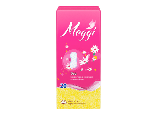 Ежедневные прокладки Meggi Panty Soft Deo 20
