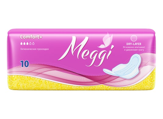 Гигиенические прокладки Meggi Comfort+ 10