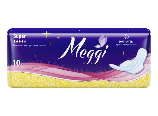 Гигиенические прокладки Meggi Super 10