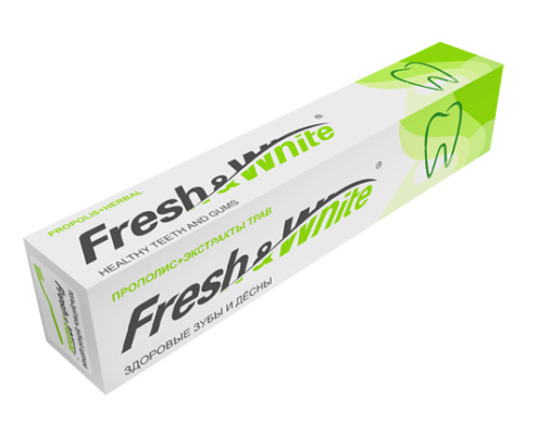 Зубная паста Fresh&White прополис + экстракты трав
