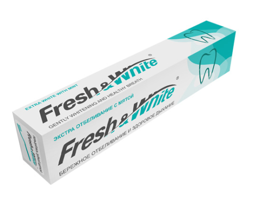 Зубная паста Fresh&White экстра отбеливание с мятой