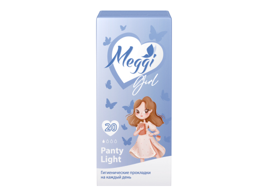 Ежедневные прокладки Meggi Girl Panty Light